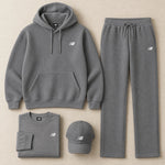 Casual, comfortable, loose-fitting, and warm hoodie set
