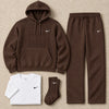 Warm Loose-Fitting Hoodie Set