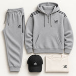 Mens Casual Waffle Knit Set