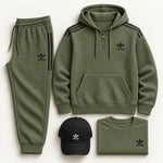 Mens Casual Waffle Knit Set