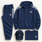 Mens Casual Waffle Knit Set