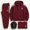 Mens Casual Waffle Knit Set