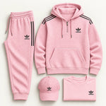 Mens Casual Waffle Knit Set