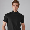 MEN'S T-SHIRT WITH STAND-UP COLLAR AND SLIM FIT